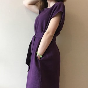 Leinen Kleid / Leinen Tunika / Maxi Leinen Kleid / Sommerkleid / Nachthemd / Leinen Nachthemd