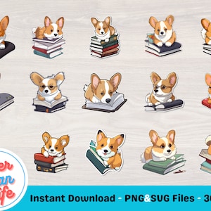 20 Studie Corgis - Kommerzielle Nutzung | Corgis SVG Bundle | Corgis PNG Bündel | Corgis Clipart | Corgis Clipart | Corgis Geschenke | Corgis SVG-Dateien