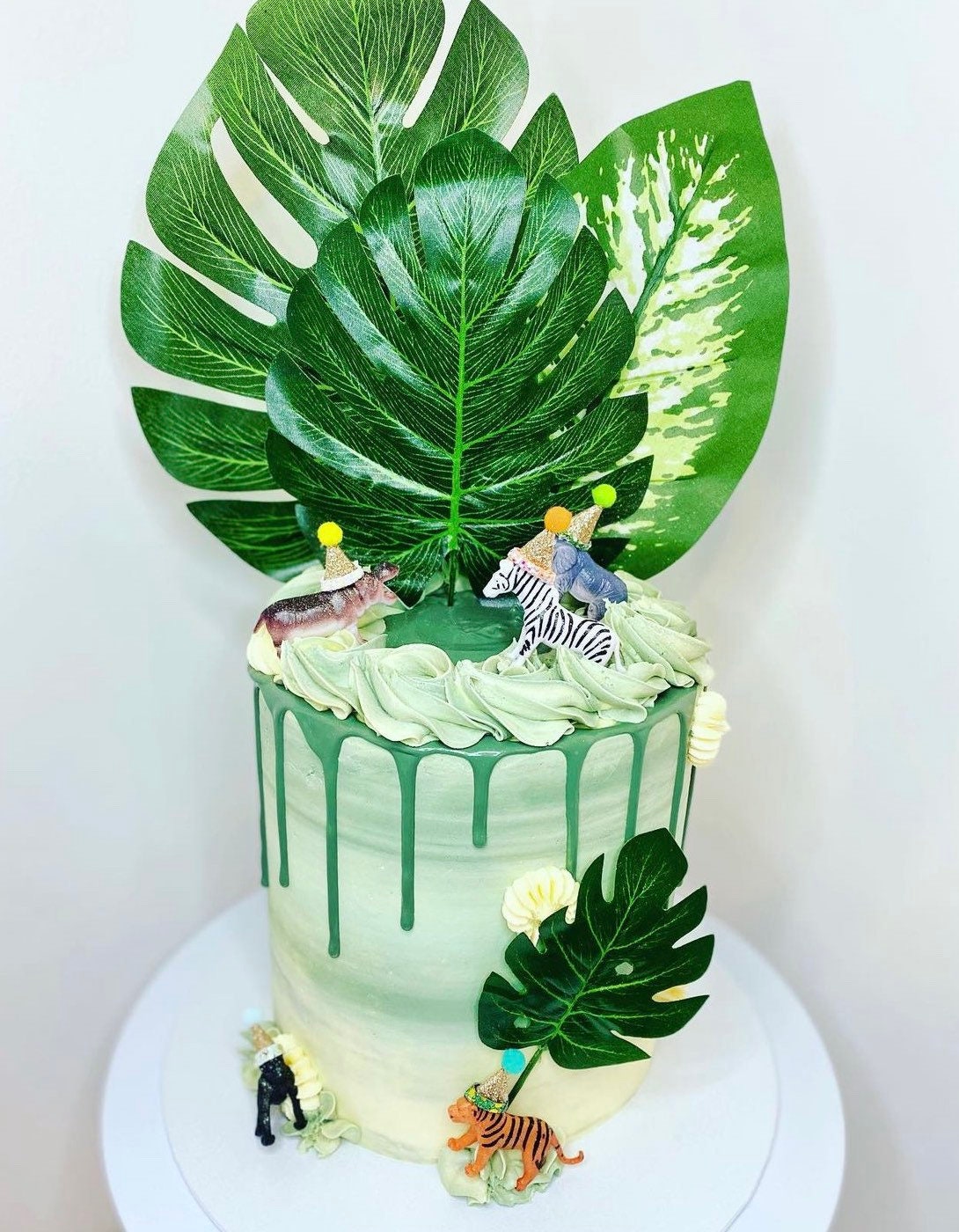 Wild One/ Safari/ Animal Cake Toppers. Party Hat Animals. Etsy UK