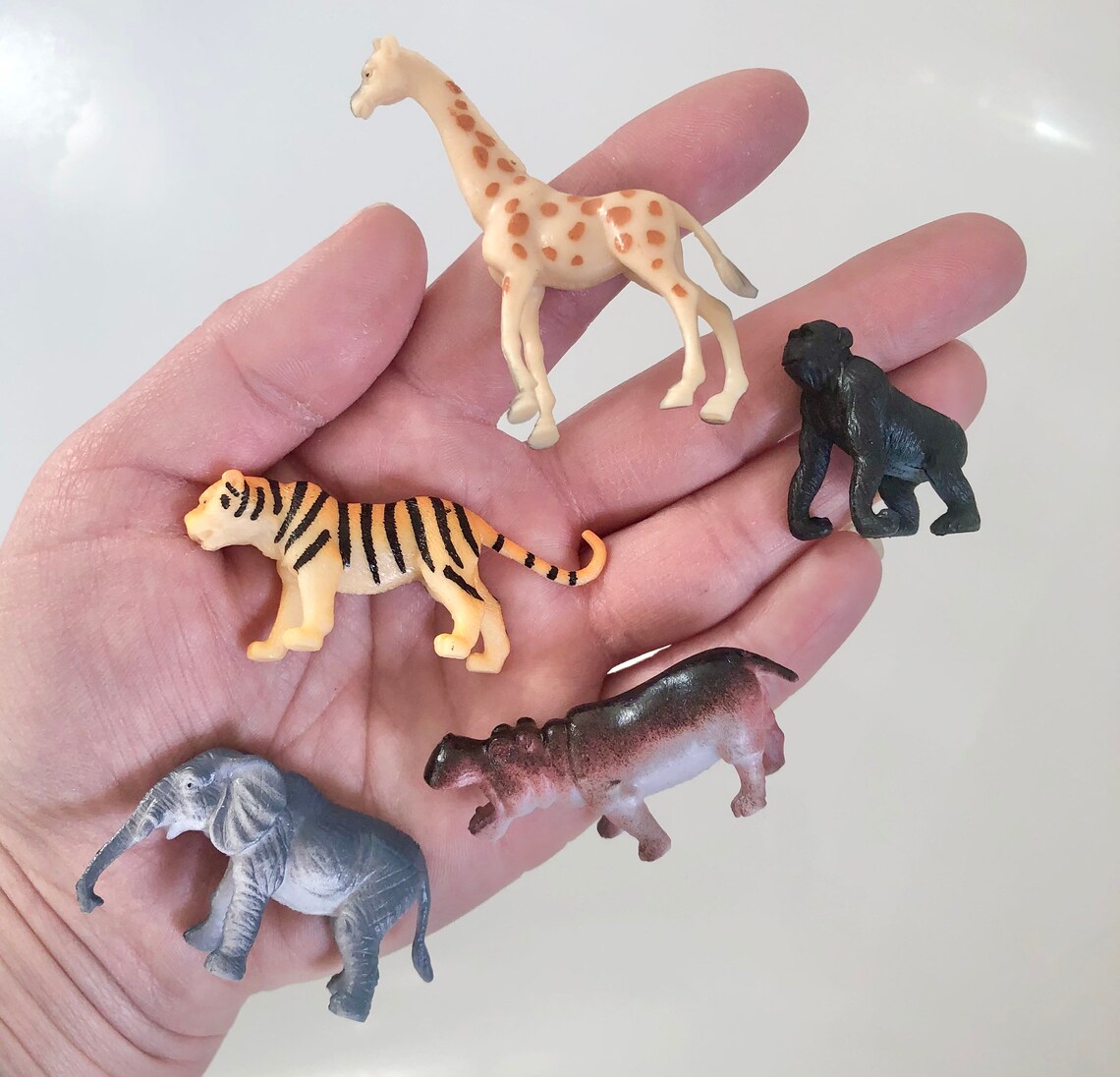 Wild one/ safari/ animal cake toppers. Party hat animals. Etsy