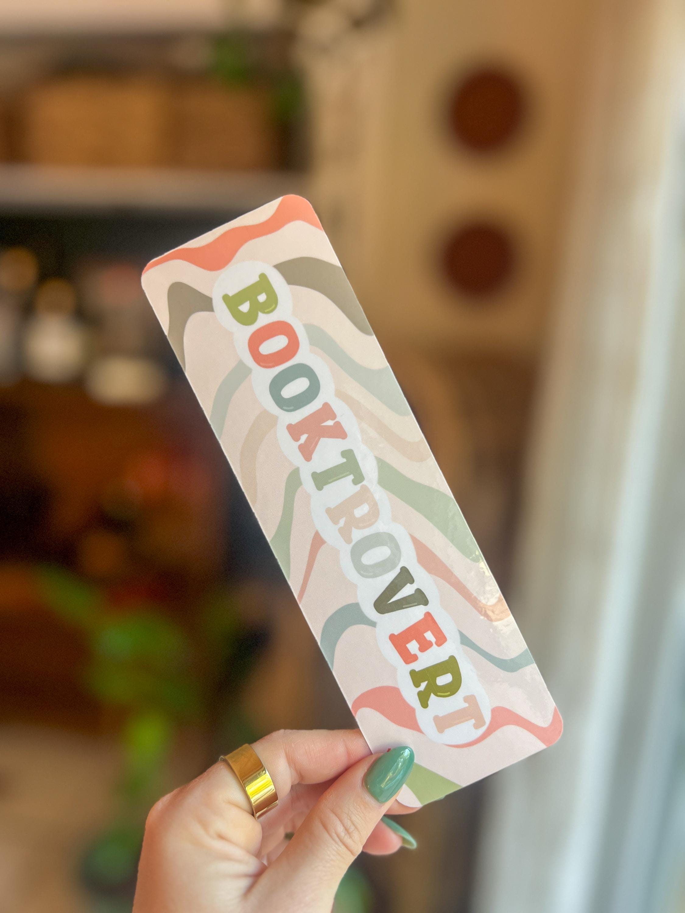 Booktrovert | | Laminated Bookmark | Book Gift | Aesthetic Bookmarks | Bookish Themed Bookmark | Bookish Accessories | Handmade Gifts