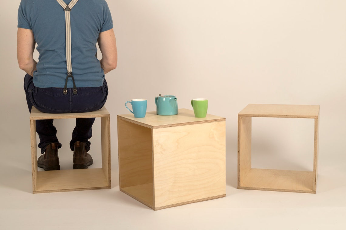 Modular Plywood Storage Cube Etsy