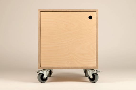Modular Plywood Storage Cube With Door, Wooden Storage Cubes With Doors