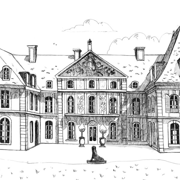 Dessin original Château de Ô saison