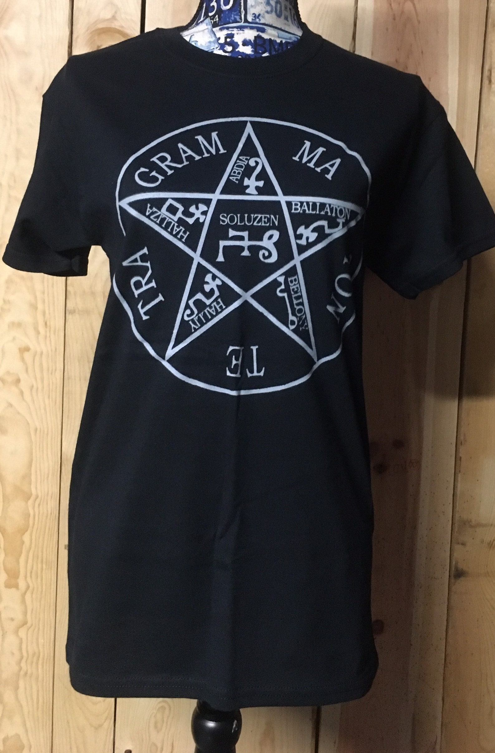 Tetragrammaton T Shirt SMALL Size Unisex Pentagram Pentacle | Etsy