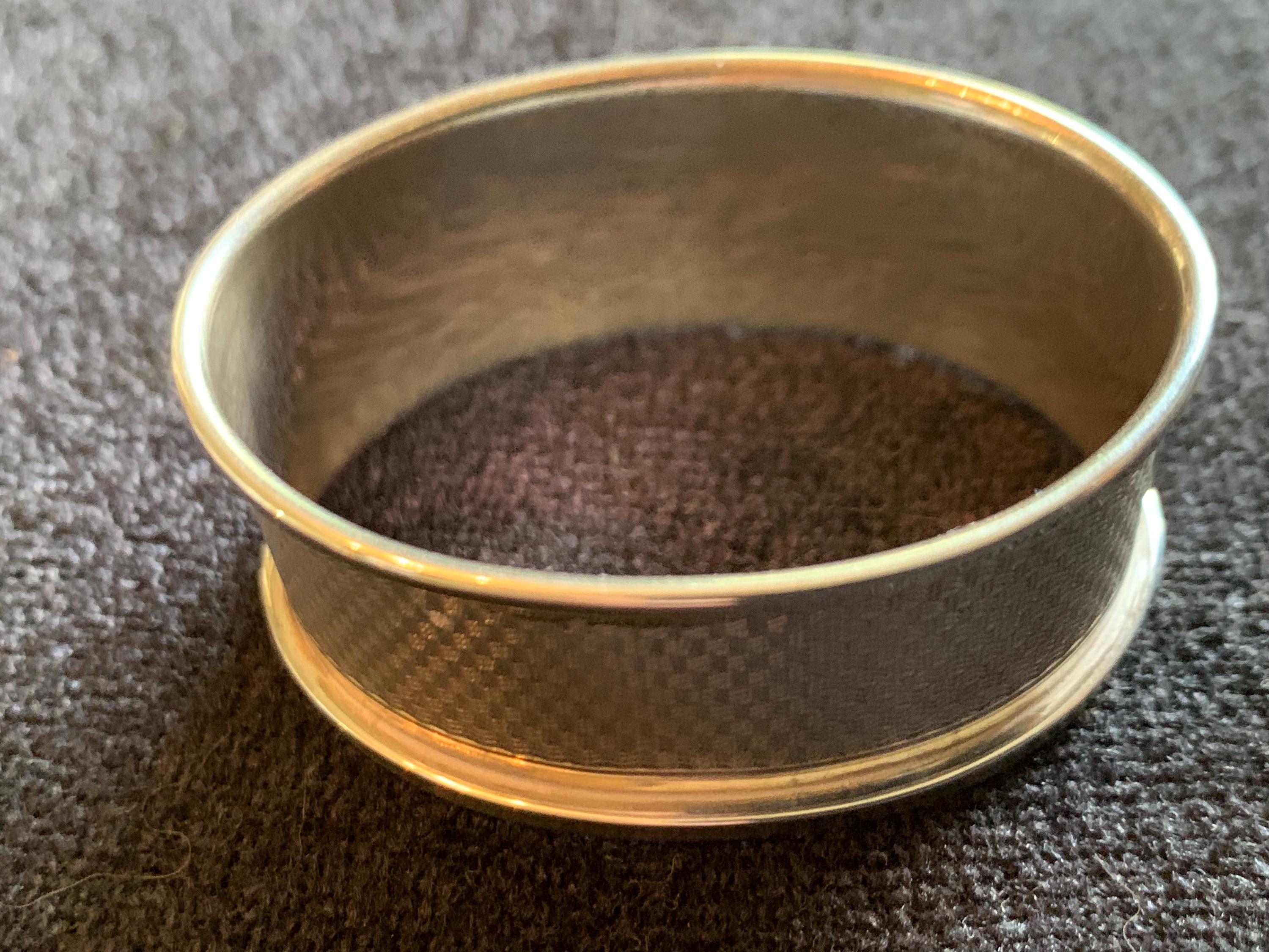 B and Co 1976 年製ヴィンテージ スターリング シルバー ナプキン