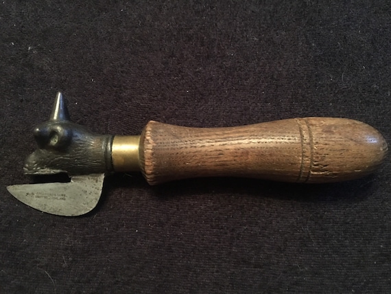 Antique WW1 Cow Cast Iron Can Opener With Wooden Handle - Etsy