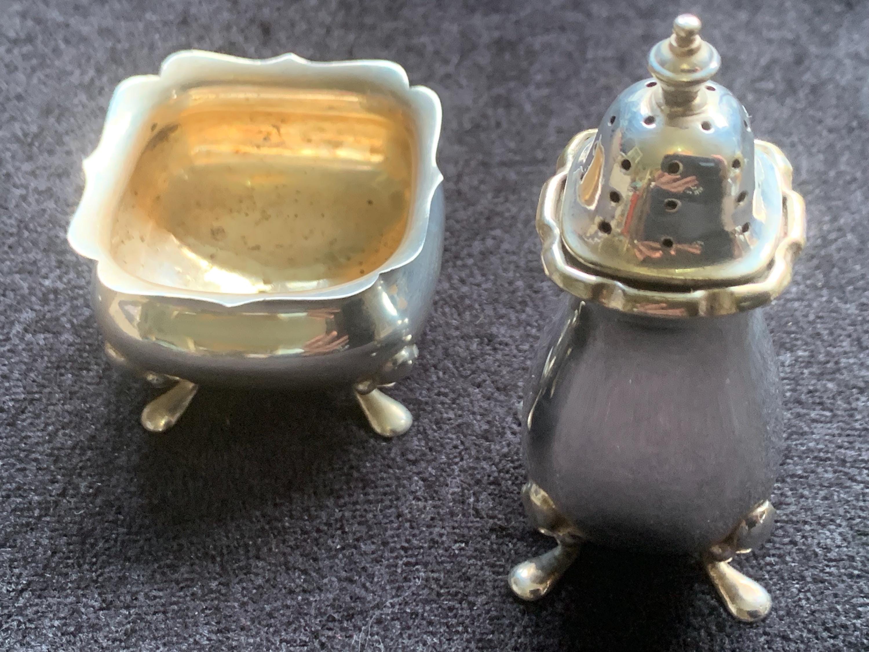 Vintage Mappin and Webb Silver Plated Condiment Set - Etsy UK