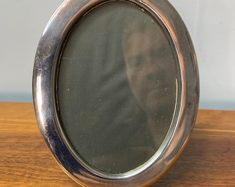 Vintage British Airways Sterling Silver Concorde Oval  Photo Frame 1991