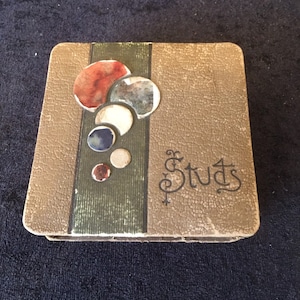 Retro Vintage Art Deco Stud / Schmuckkästchen
