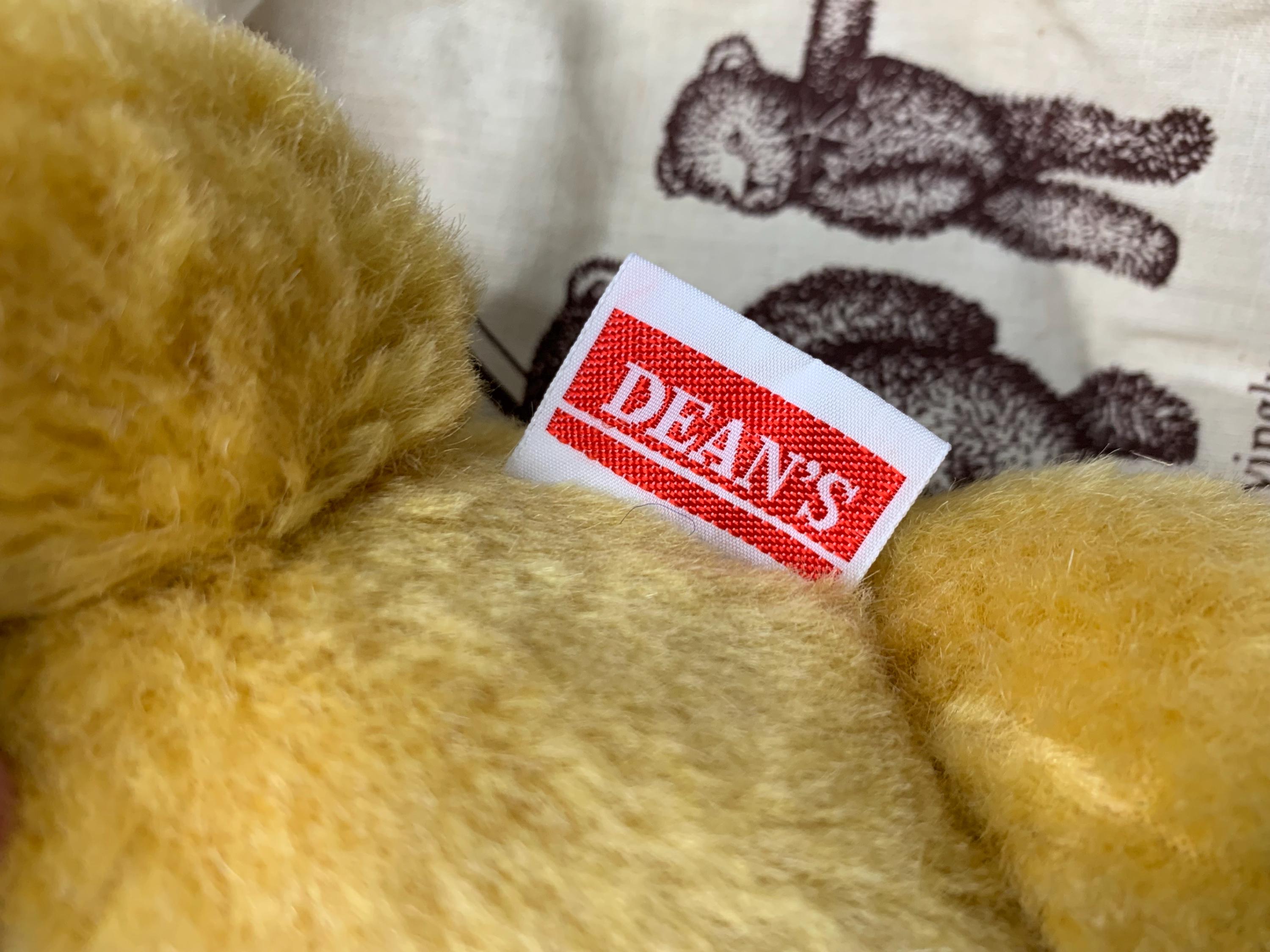 ヴィンテージ ディーン ロンドン ベア 1970 年代 タグとオリジナル布製