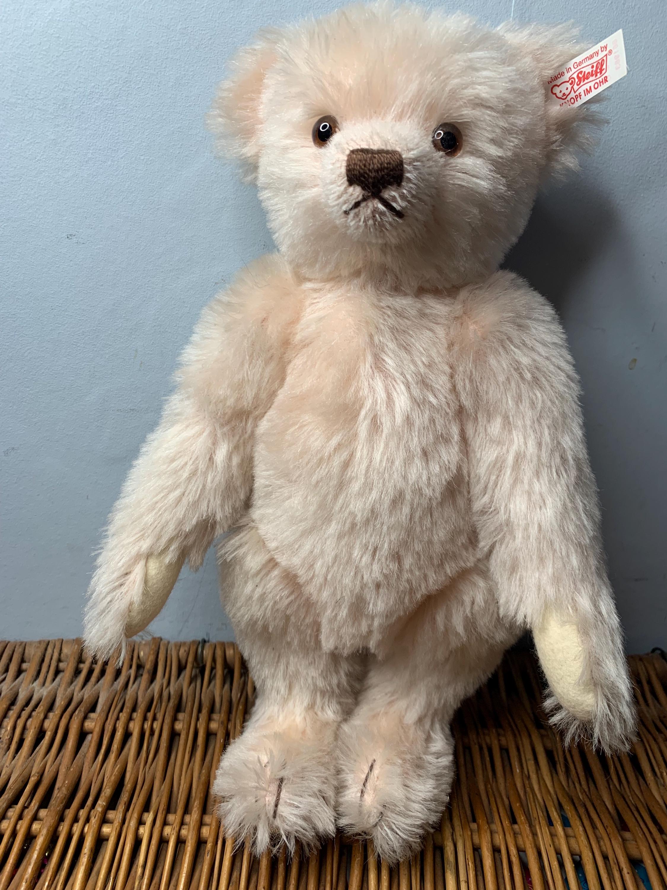 Vintage STEIFF English Rose Lady Diana Mohair Teddy Bear 32cm