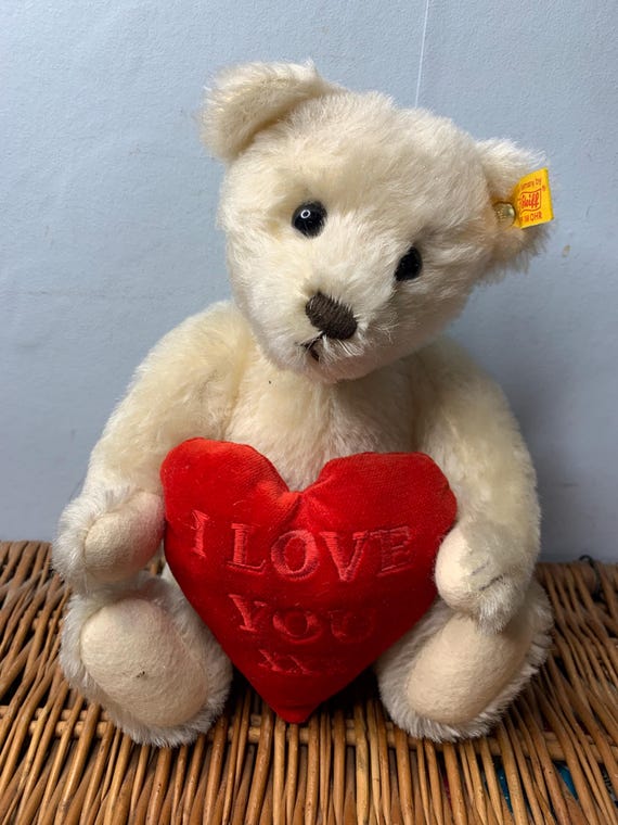 Steiff シュタイフ I LOVE YOU テディベア モヘア