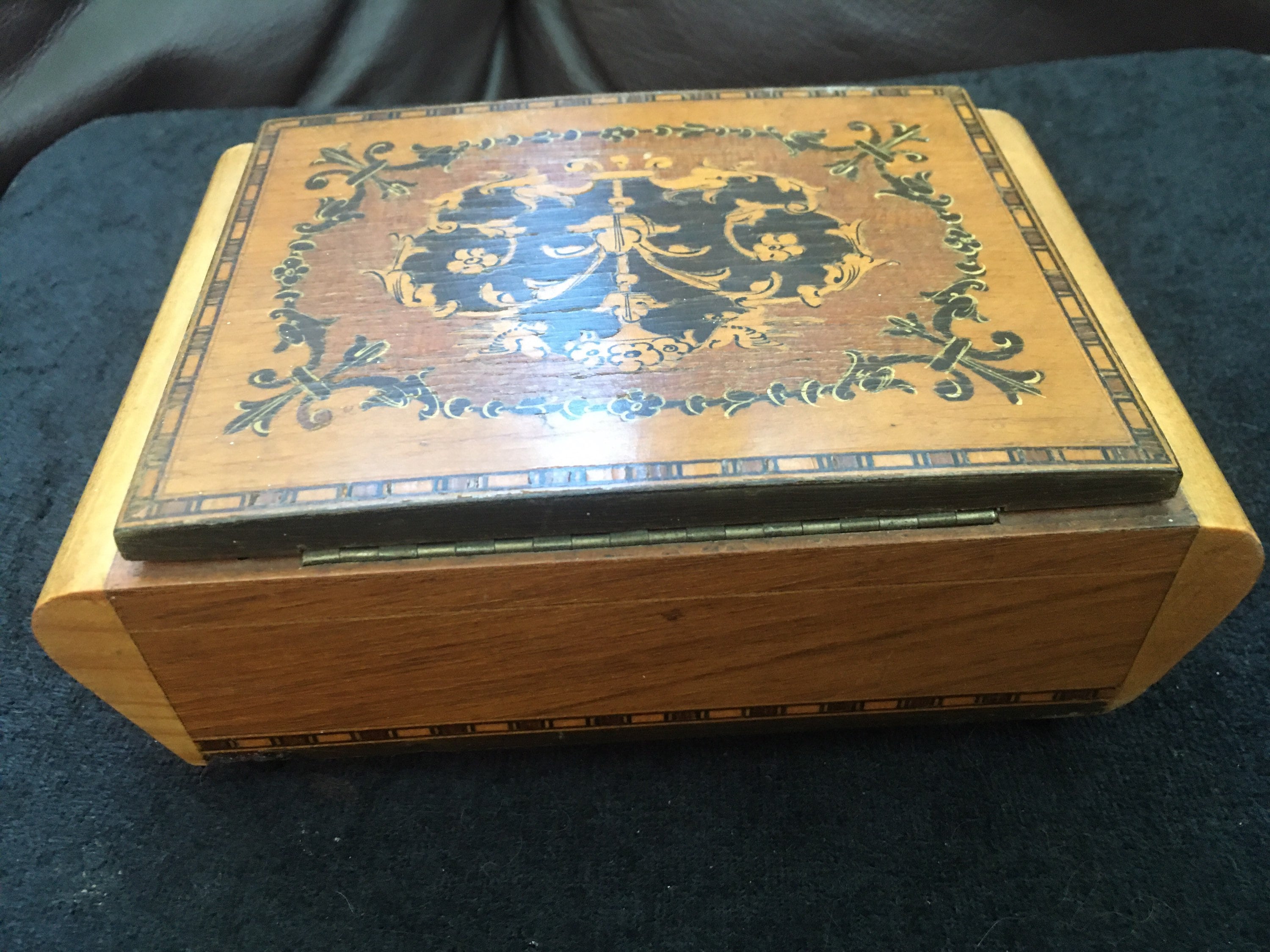 Vintage Sorrento Ware Inlaid Wood Jewellery Music Box - Etsy