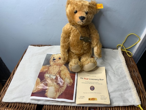 STEIFF Centenary 100 Years Mohair TEDDY BEAR EAN660337 - Etsy