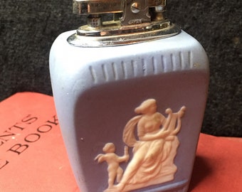 Vintage Wedgwood style pottery table lighter