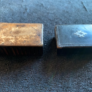 Two Antique carved Wood and Lacquer Snuff Boxes