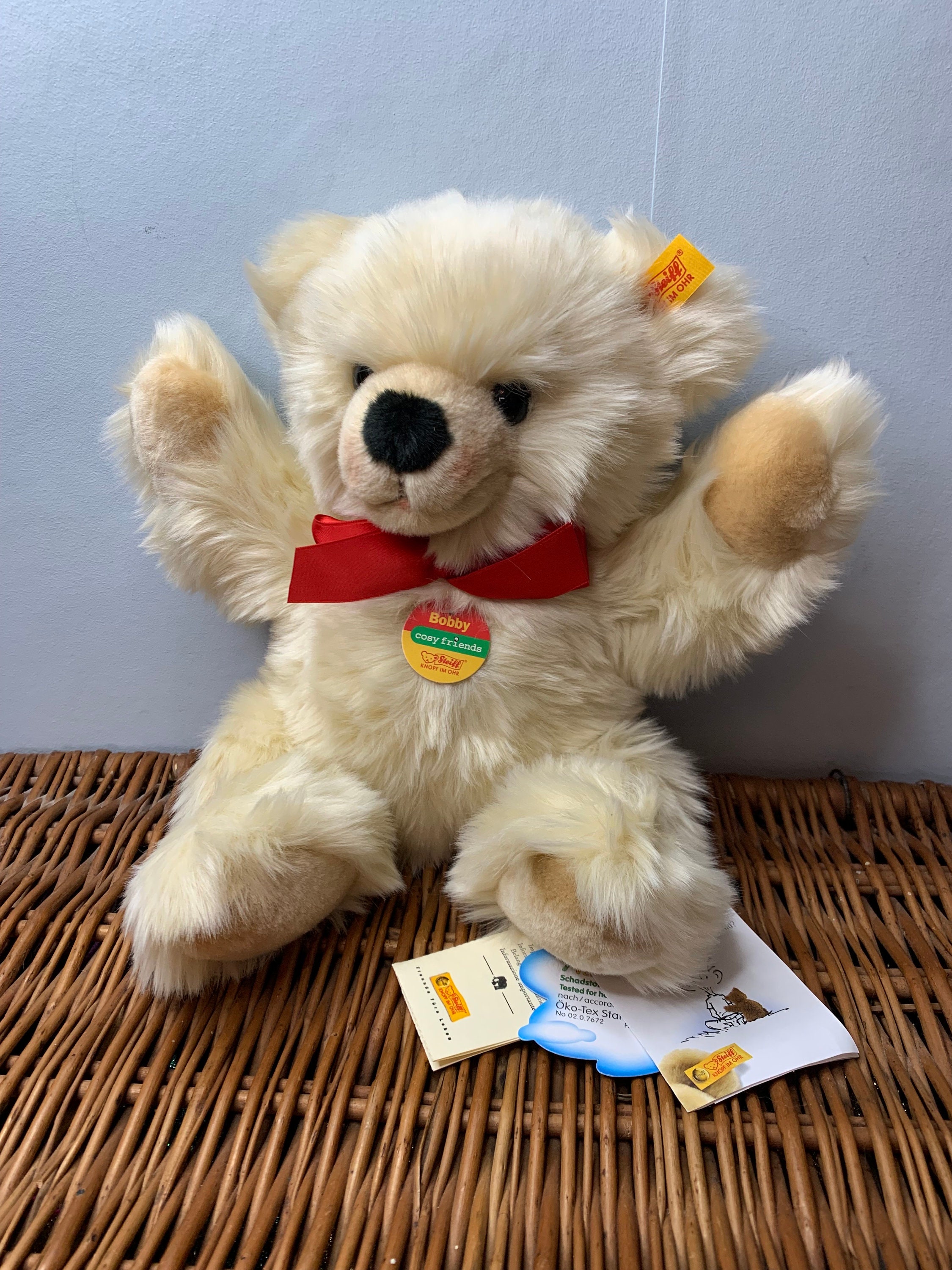 Steiff Bobby ぬいぐるみ ベージュくまドイツ