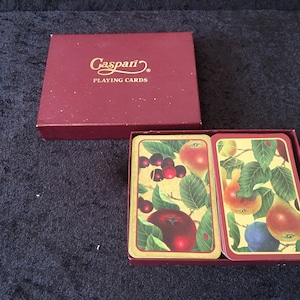 Vintage Caspari twin deck of playing cards boxed