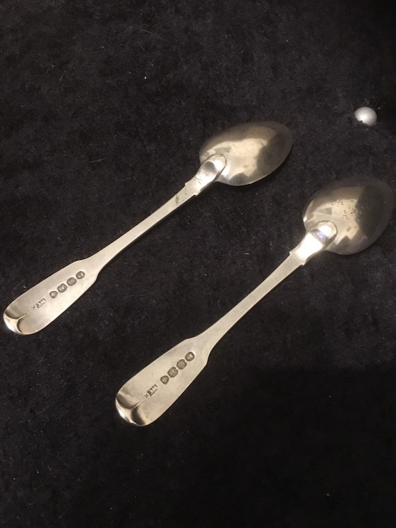 solid silver teaspoons