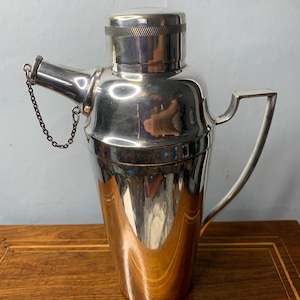 Vintage Silver Plated Cocktail Shaker made in England 1930s