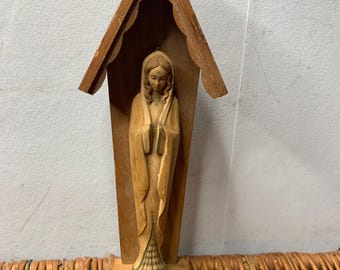 Statua in legno del Santuario di Maria d'epoca