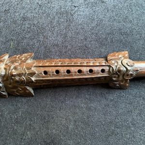 Exceptional Balanise carved wooden Flute