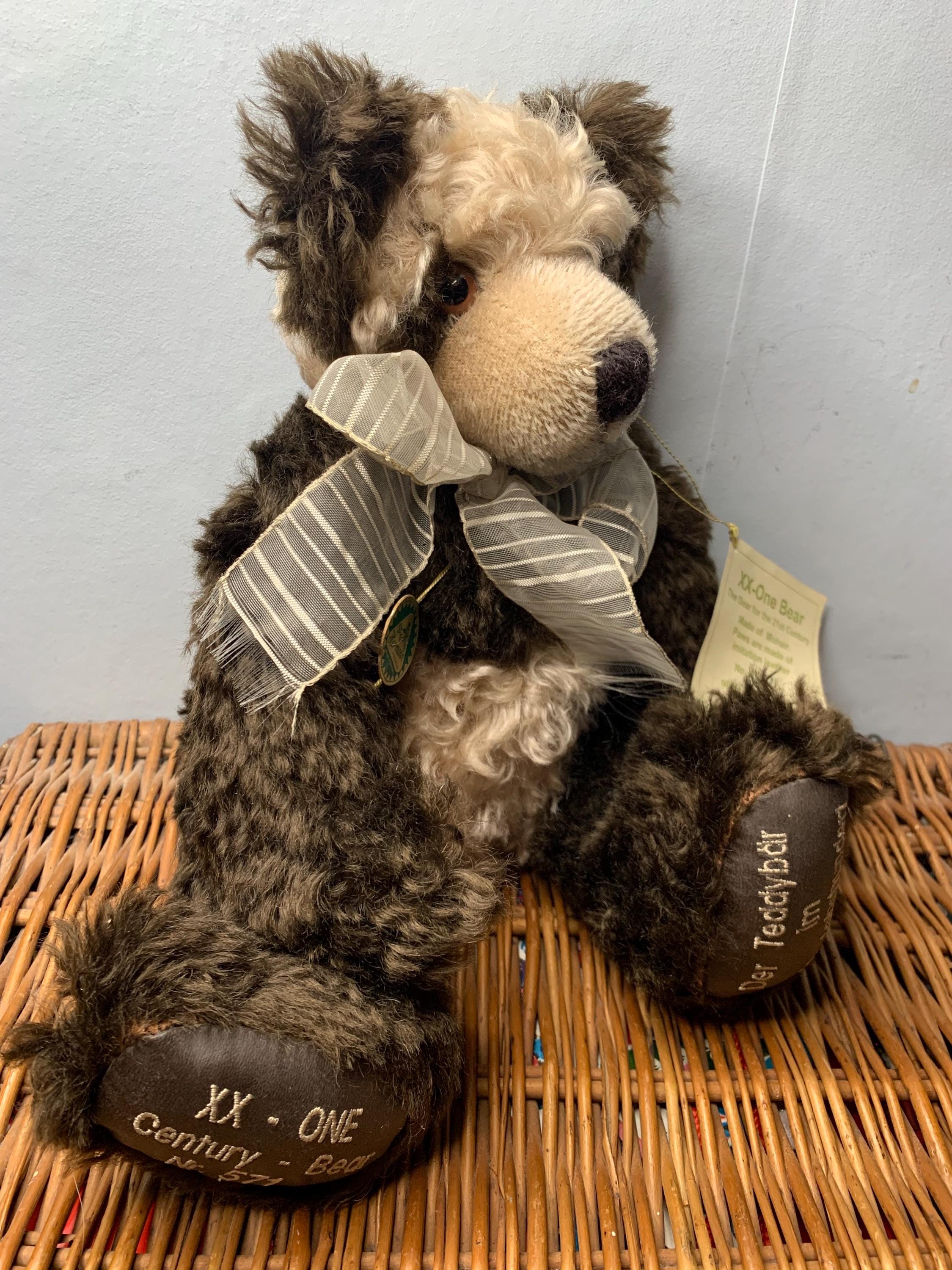 Hermann XX One Bear Century Teddy Bear With Original Tags Limited
