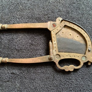Rare Indian Antique Brass Betel Nut cutter Nice Peacock Shape Design