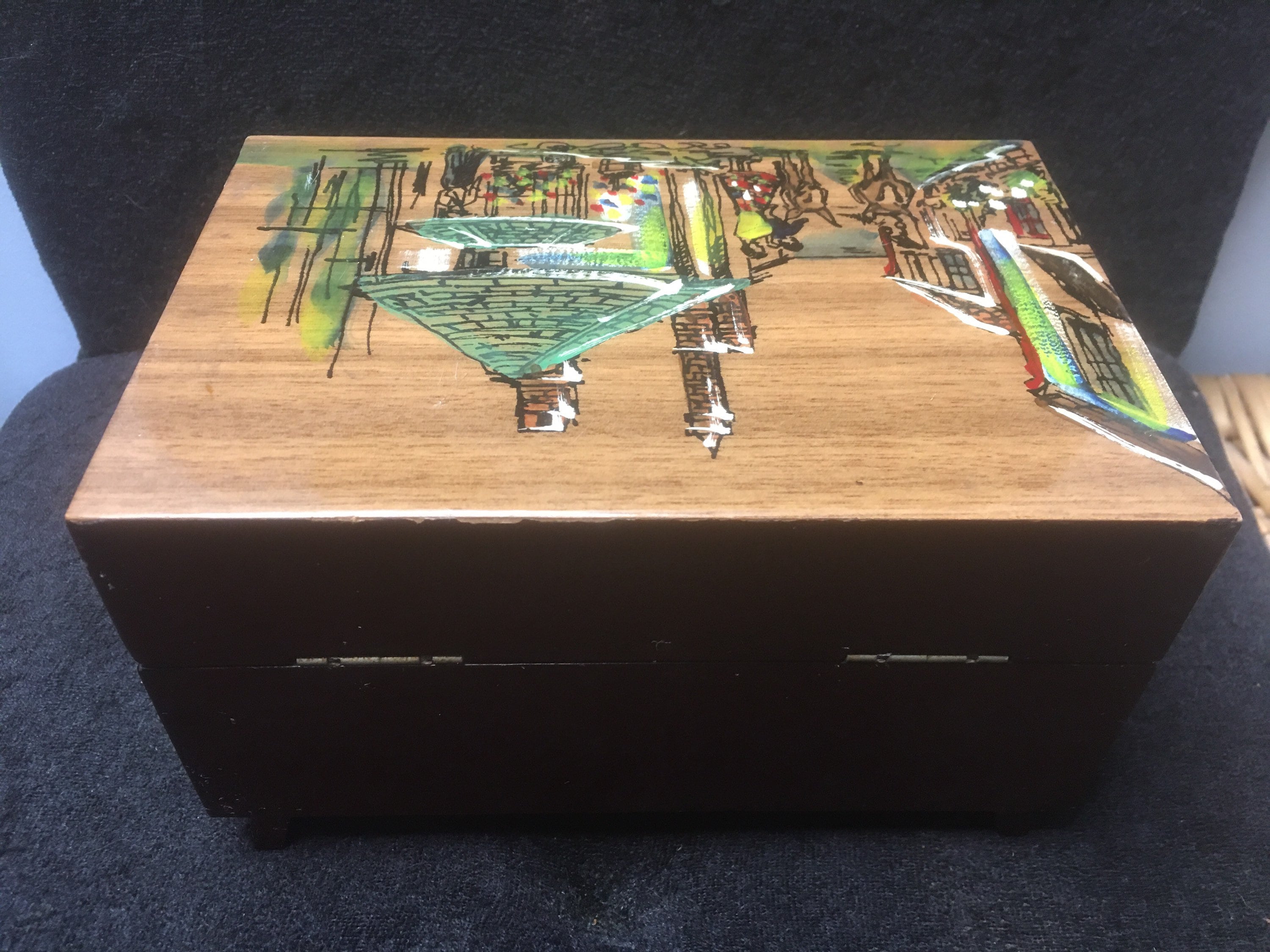 Vintage Large 1930/1940s Daysun Japanese Music Jewellery Box Vintage Large 1930/1940s Daysun Japanese Music Jewellery Box
