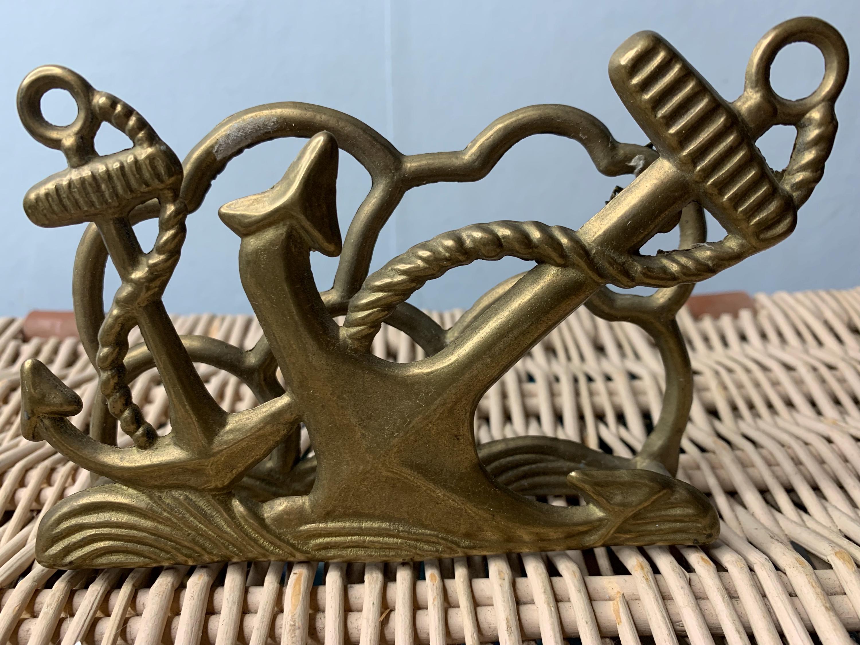 イタリア製 レターラック 真鍮 ナプキンスタンド ヴィンテージの真鍮製