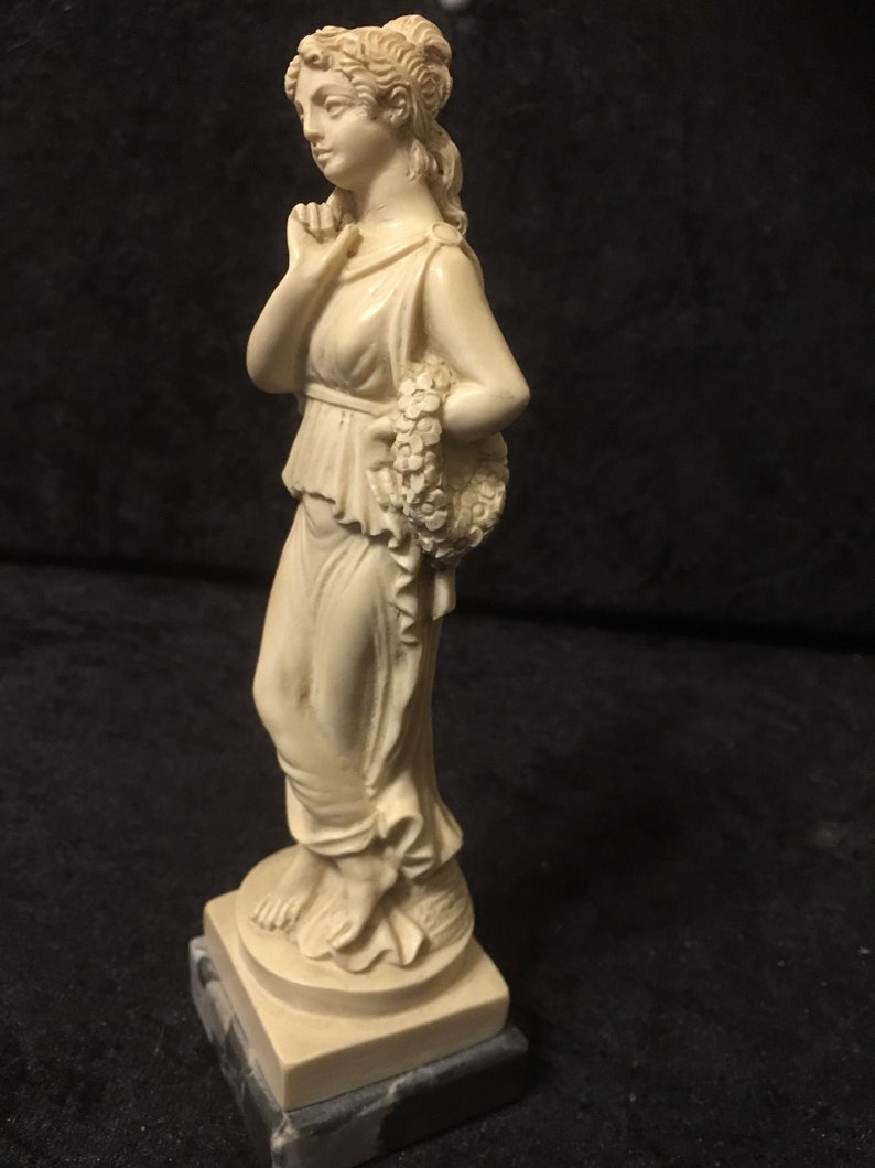 Vintage C 1955 Resin Alabaster Lady Statue by Gino Ruggeri Art