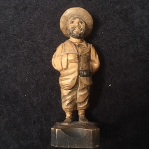 Vintage Black Forest Hand carved wooden Figure