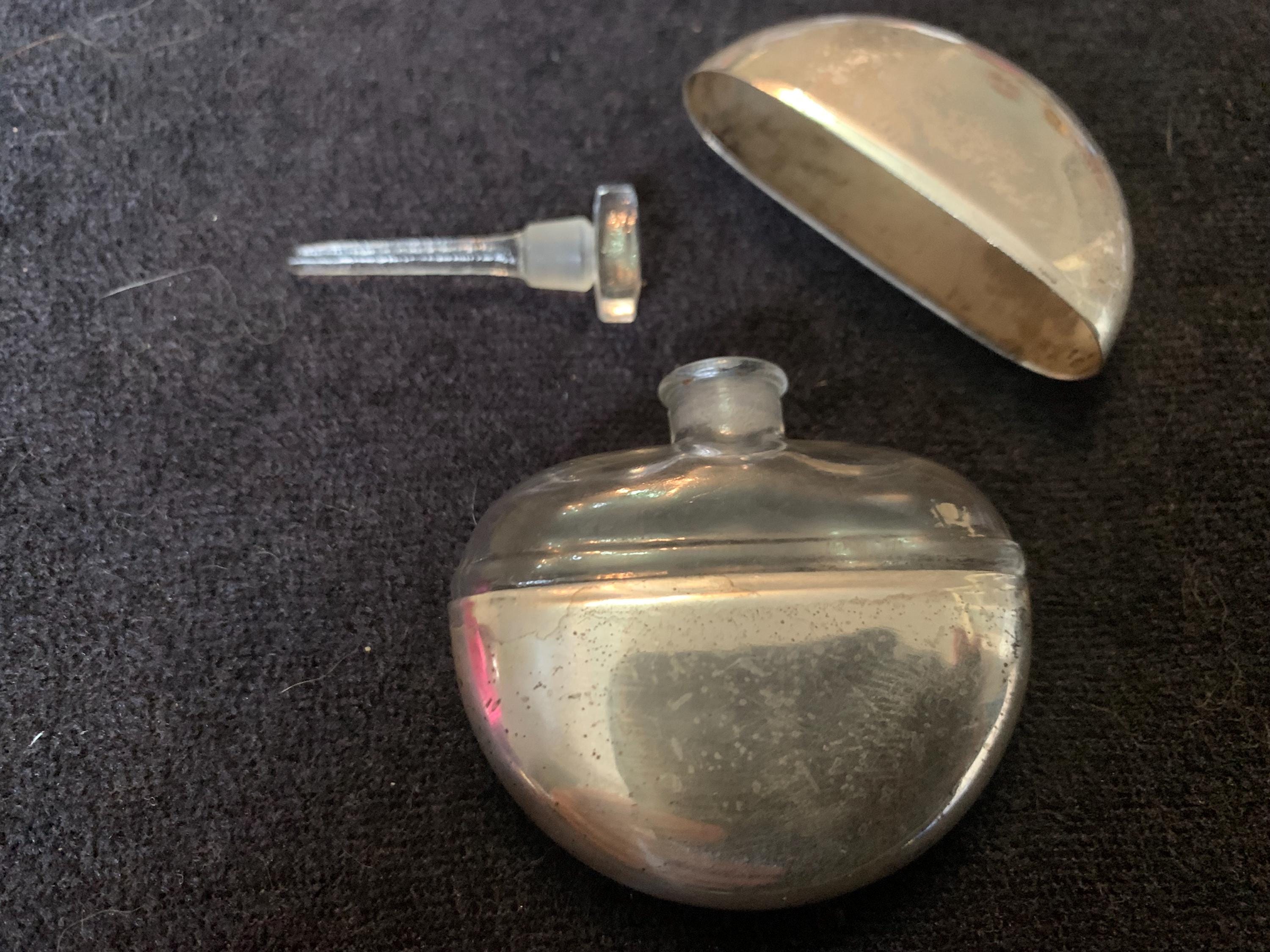 Vintage Rare Mary Dunhill Sentinel Sterling Silver and Glass