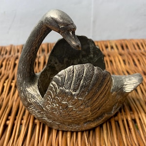 Vintage Silver plate EPNS Swan Napkin Holder