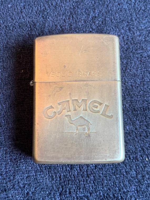 Vintage Camel Zippo Solid Brass Liquid Fuel Lighter - Etsy Vintage Camel Zippo Solid Brass Liquid Fuel Lighter - Etsy