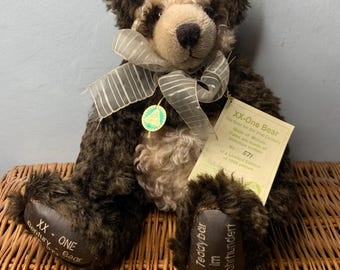 Hermann XX One Bear Century Teddy Bear With Original Tags Limited