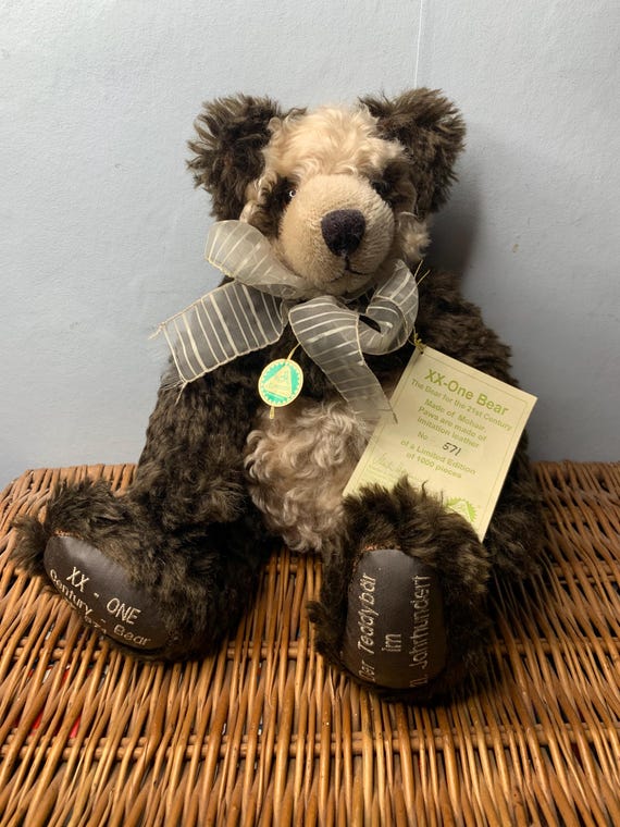 Hermann XX One Bear Century Teddy Bear With Original Tags Limited