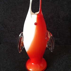 Vintage Murano Sommerso flerfärgad Marlin glasfisk