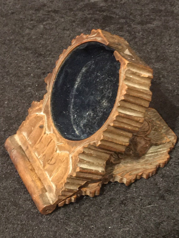 Early Antique Black Forest hand carved Pocket wat… - image 7