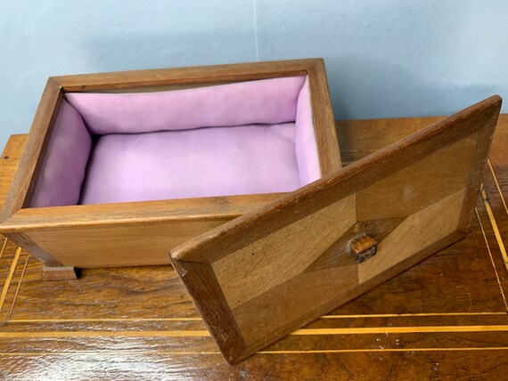 ヴィンテージの象嵌細工木箱 ジュエリーボックス - Etsy 日本