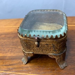 Antique Victorian display casket