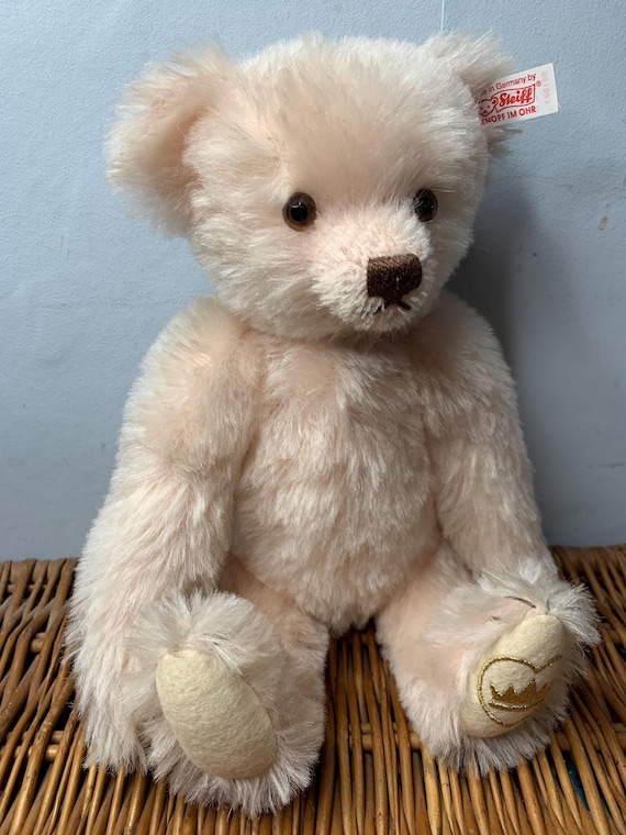 Vintage STEIFF English Rose Lady Diana Mohair Teddy Bear 32cm