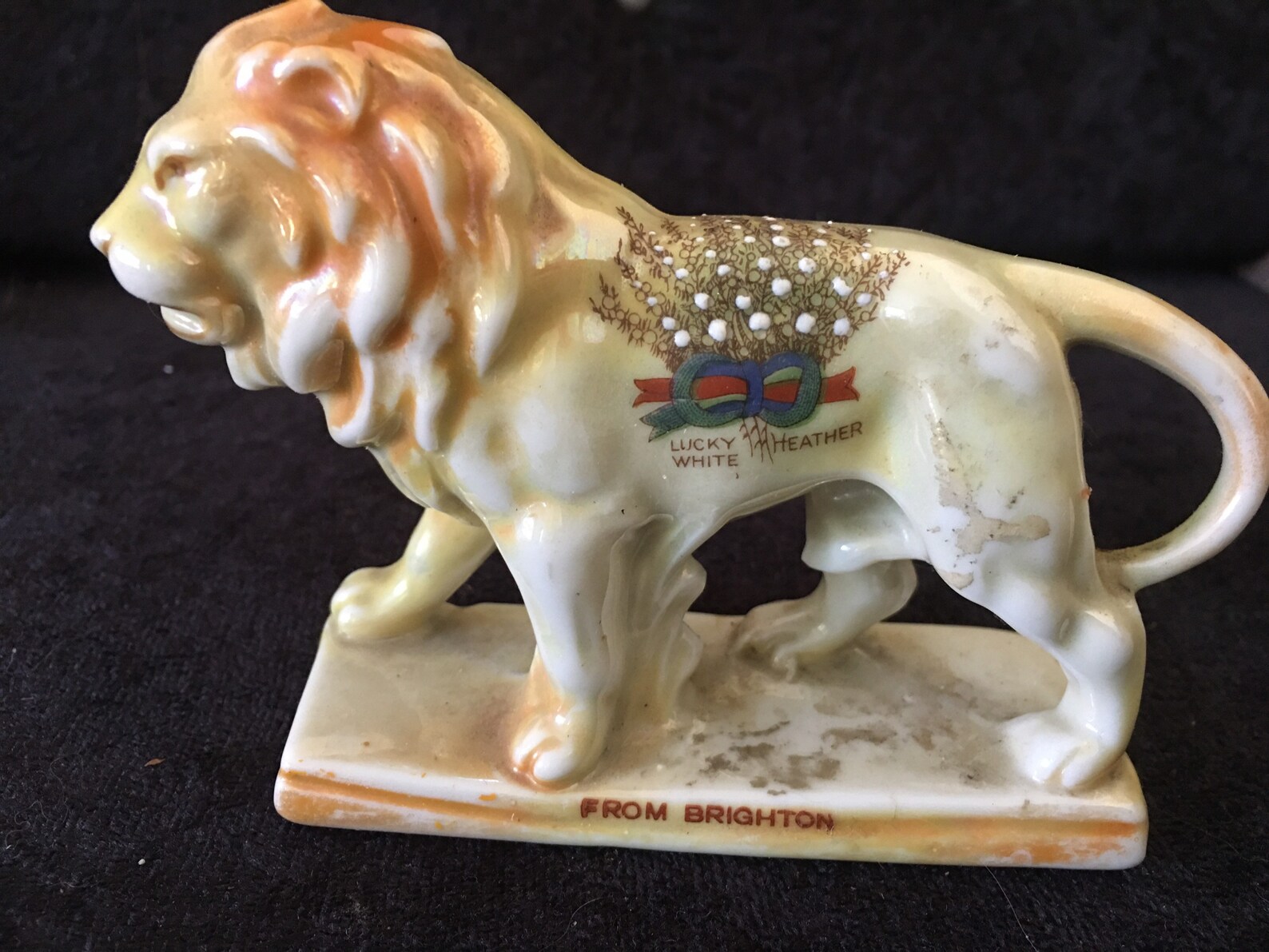 Vintage Crested Ware Lion Souvenir From Brighton Etsy
