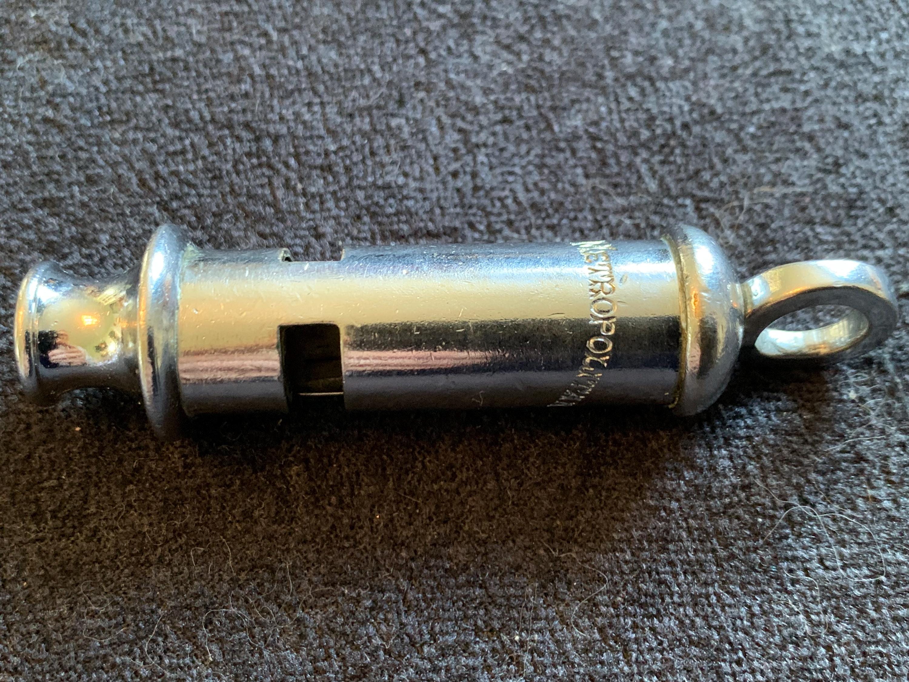 Vintage the Metropolitan Police Whistle Made in England - Etsy