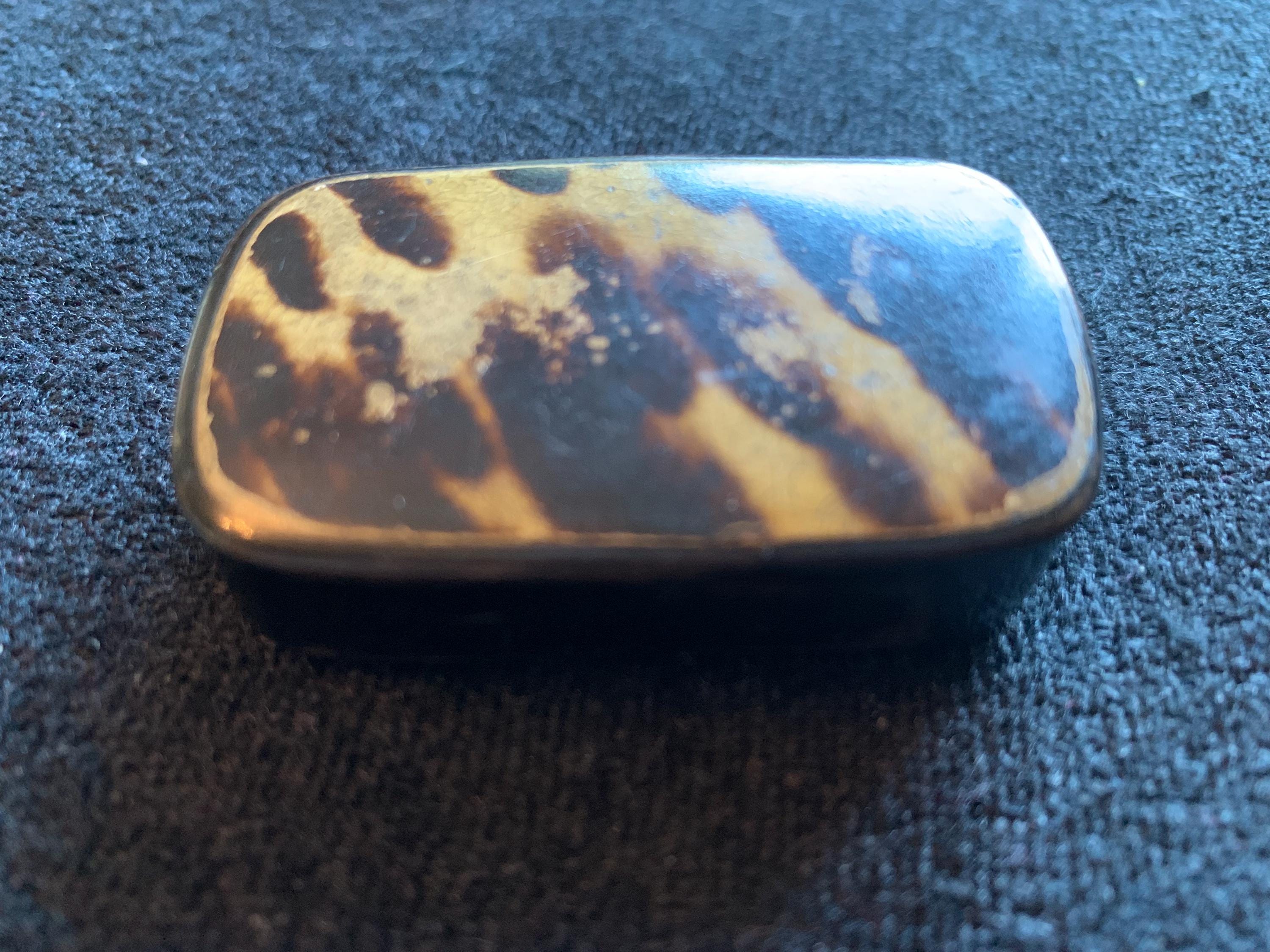 Tortoise Shell Snuff Box Two Antique Faux Tortoise Shell Snuff Boxes - Etsy