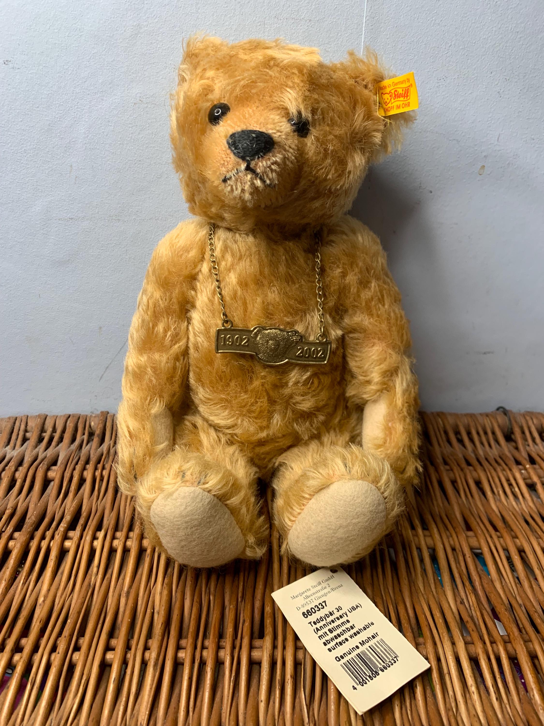 STEIFF Centenary 100 Years Mohair TEDDY BEAR EAN660337 - Etsy