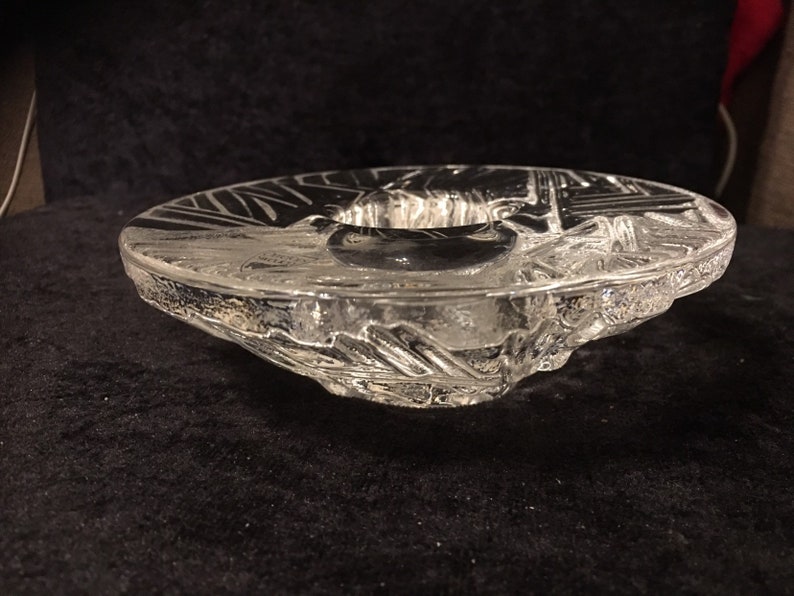 Vintage Orrefors of Sweeden glass tealight holder