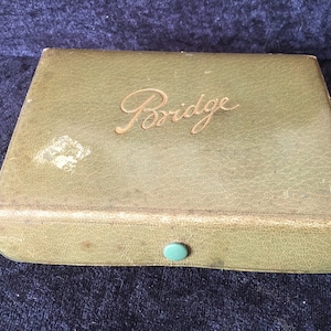 Vintage Bridge twin deck of playing cards boxed in their original box