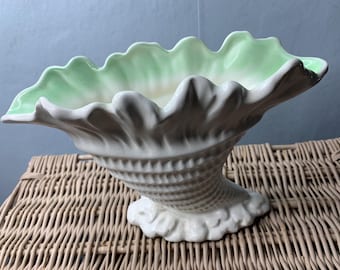 Large Vintage  Sylvac Nautilus Cornucopia Shell  vase